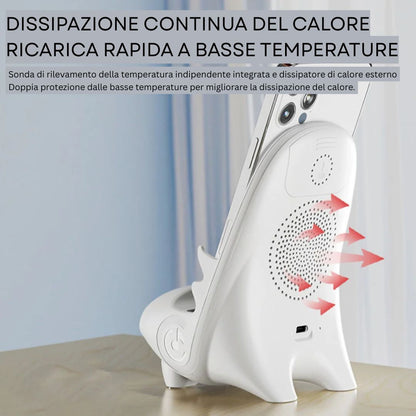 Mini supporto per caricabatterie per telefono a forma di sedia