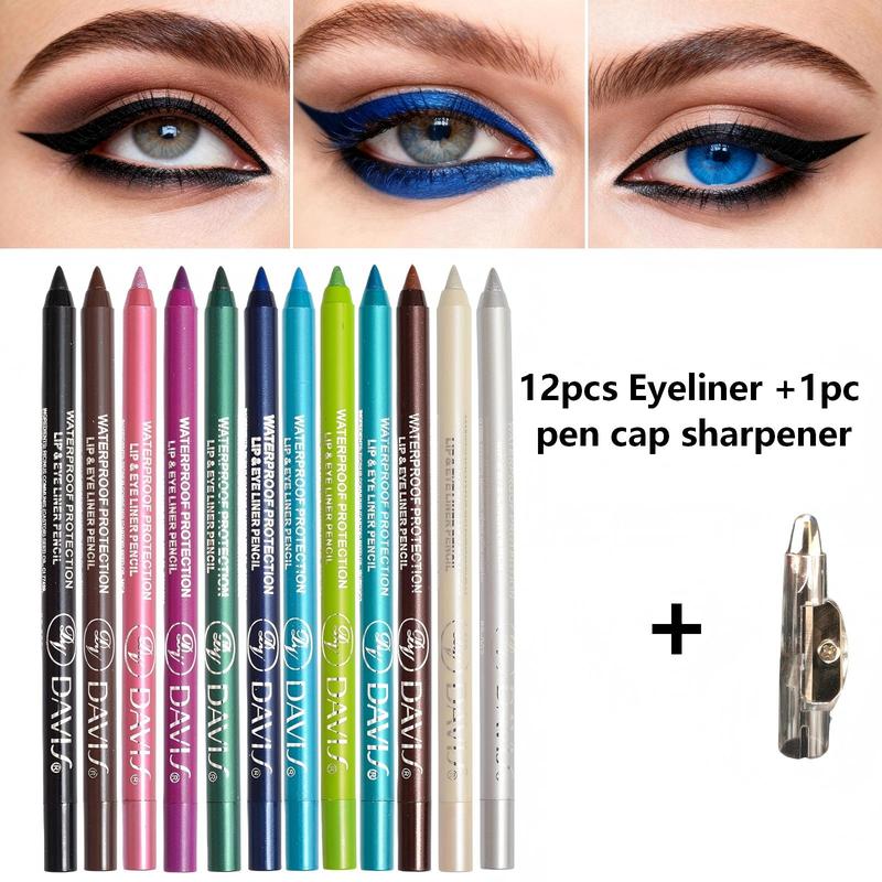 Colorata Matita Eyeliner 12 Colori Effetto Perlato Luminoso