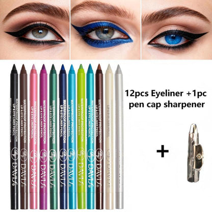 Colorata Matita Eyeliner 12 Colori Effetto Perlato Luminoso