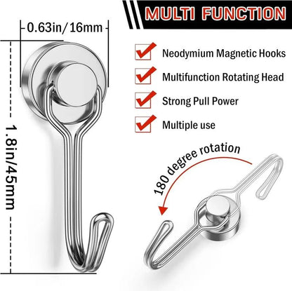 Organizzazione Salvaspazio Ganci Magnetici Resistenti 30LBS 8