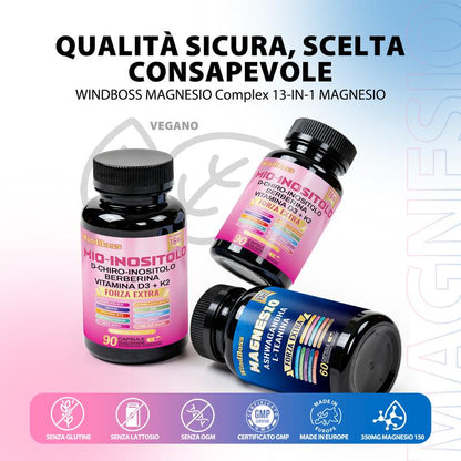 Supporto Anti-Stress Integratore Cortisolo E Inositolo Vegano