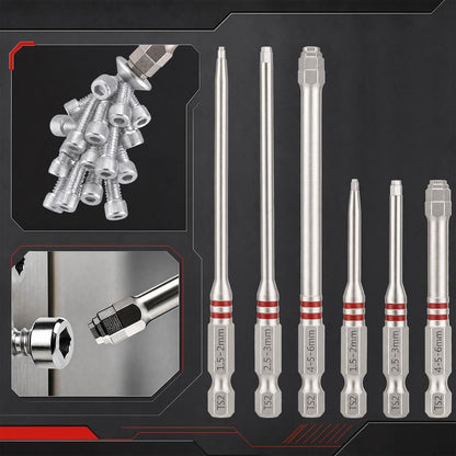 Magnetico Set Punte Avvitatore 6 Pezzi Design Pagoda