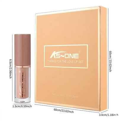 Confezione da 12 - Colorazione Lunga Tenuta Set Rossetti Liquidi Opachi Idratanti