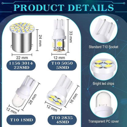 Illuminazione Interna Auto Kit LED 70 Pezzi Alta Luminosità