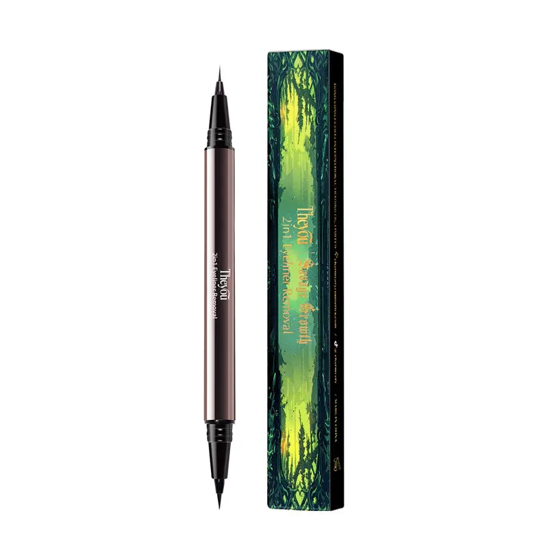 Eyeliner Liquido Waterproof Lunga Tenuta Punta Doppia Leggera