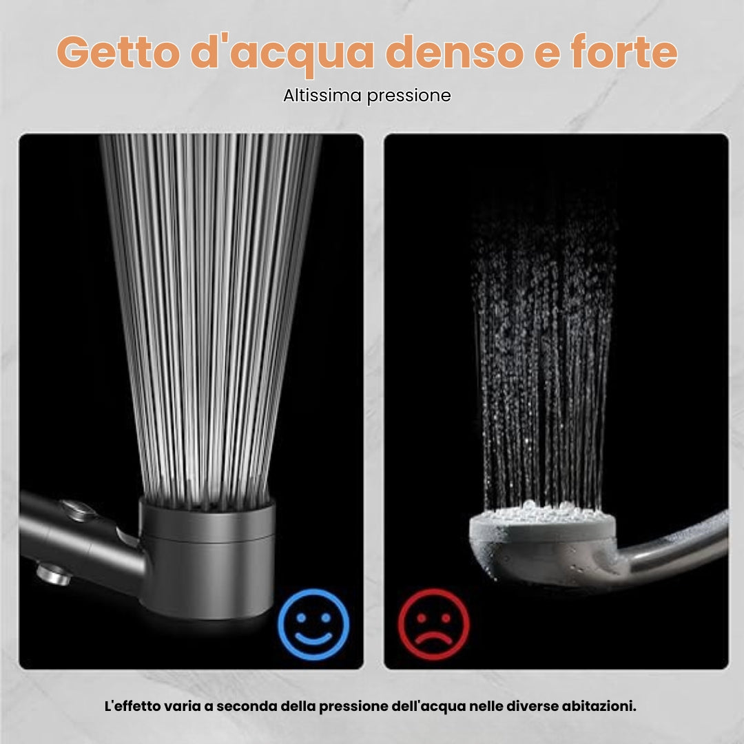 Soffione doccia ad alta pressione + 3 filtri gratuiti