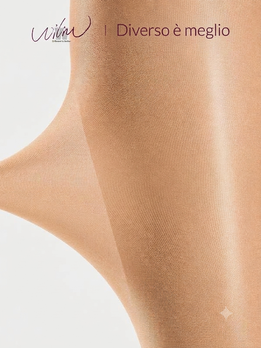 Effetto lucido ultra brillante con calze a vita alta donna