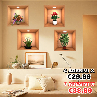 Adesivi ArtPlant 3D™️ Decora con arte moderna e realistica