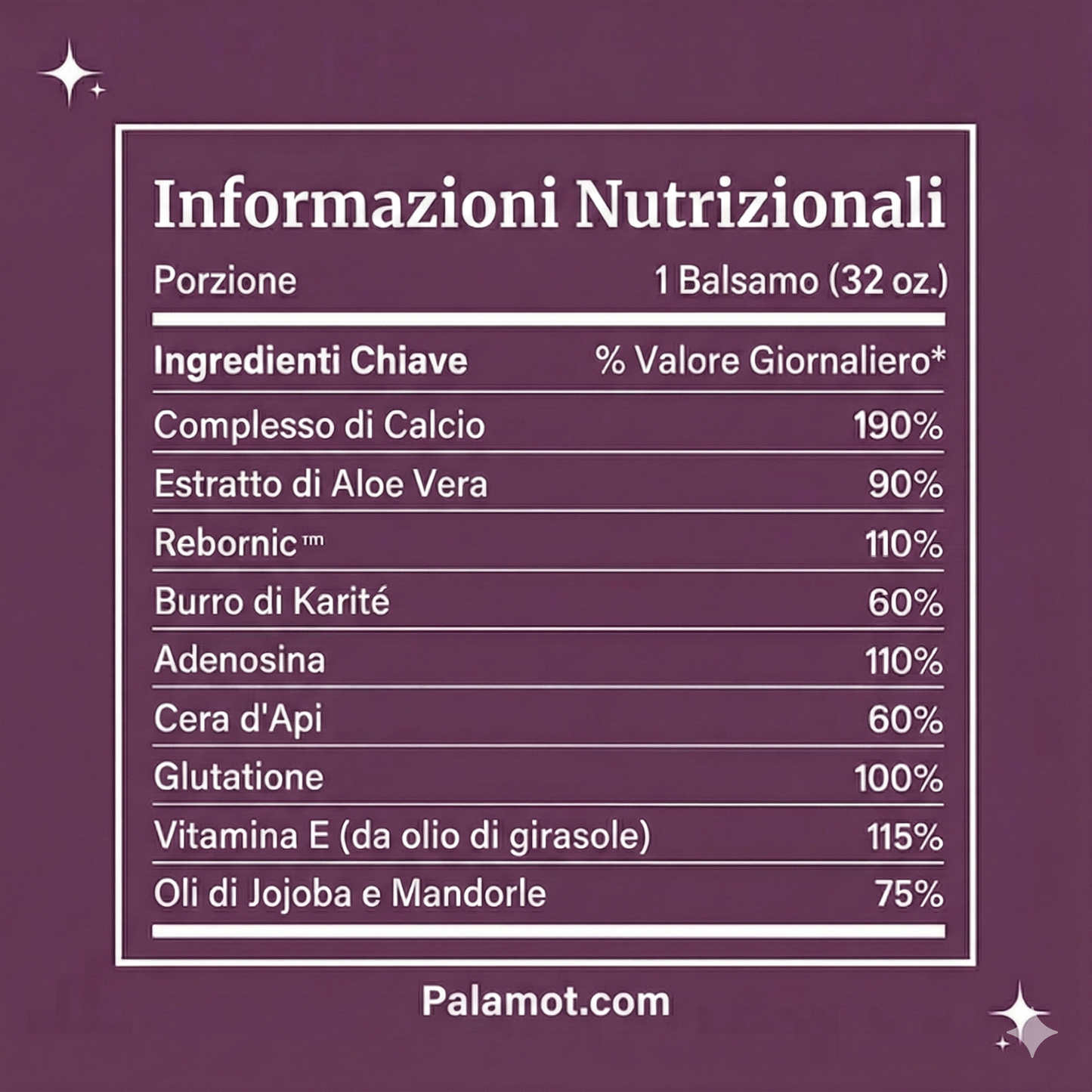 Balsamo viso al collagene e calcio