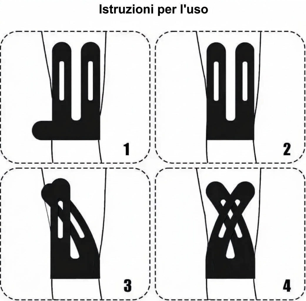 Supporto Istante Tape Kinesiologico Impermeabile e Traspirante