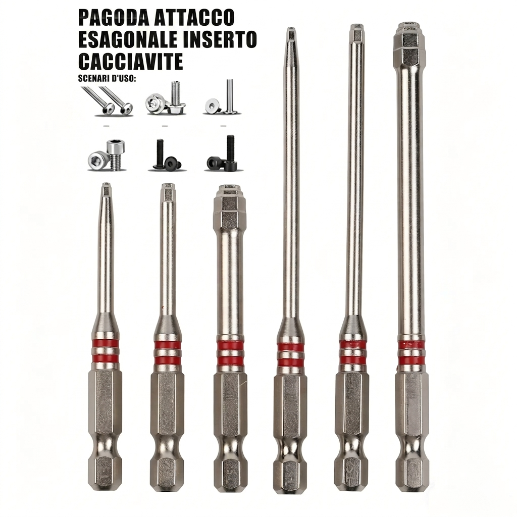 Precisione e Versatilità Set Punte Avvitatore con Asta Magnetica