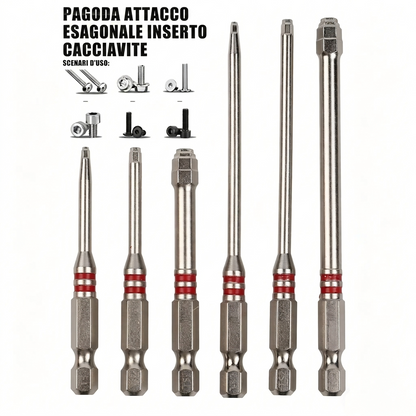 Precisione e Versatilità Set Punte Avvitatore con Asta Magnetica