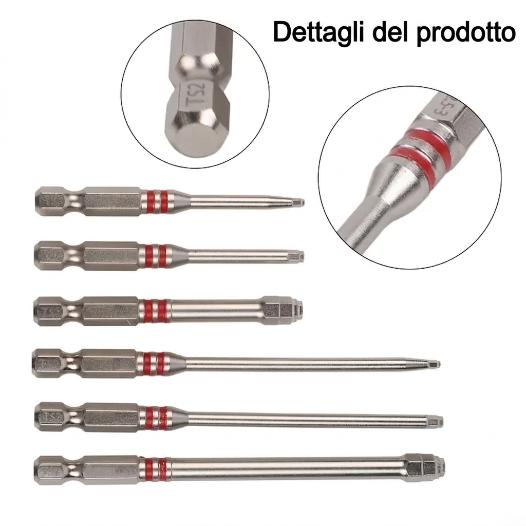 Precisione e Versatilità Set Punte Avvitatore con Asta Magnetica