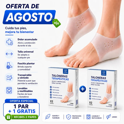 Plantari terapeutici traspiranti per il tallone - PalamotToe™
