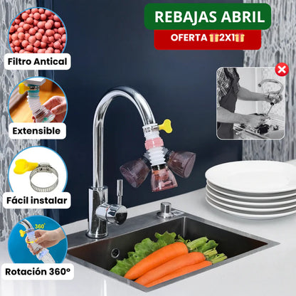 Prolunga per filtro antispruzzo | AquaFlex™