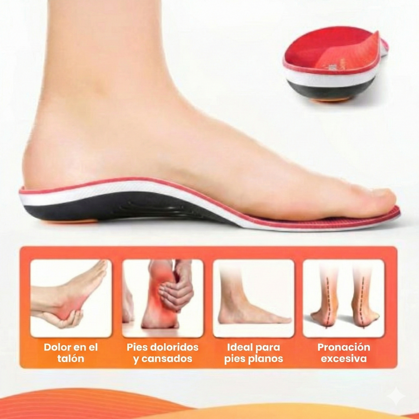 Solette per piedi piatti e sollievo dalla fascite plantare