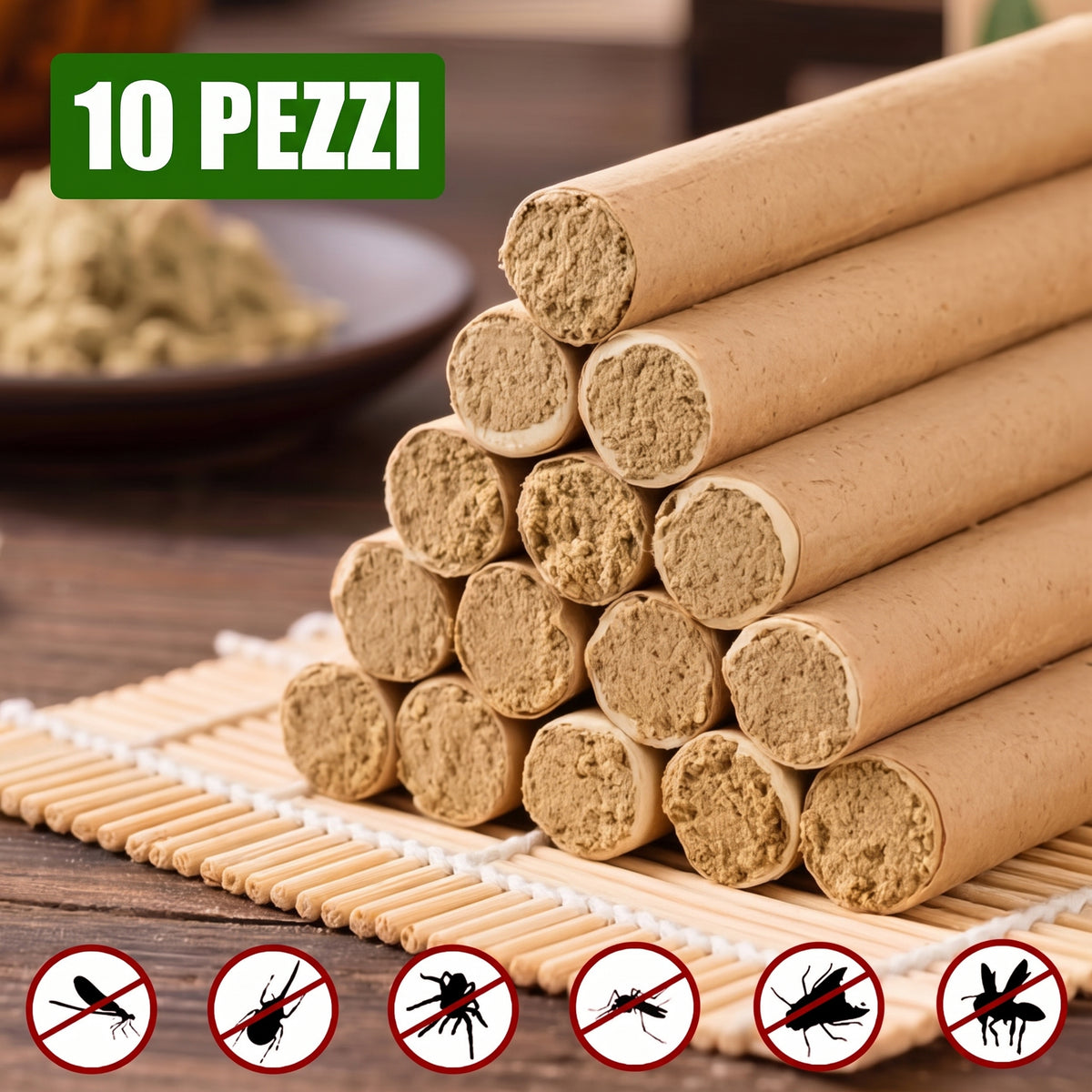 Aromaterapia Calmante Incenso Mugwort Lenta Combustione