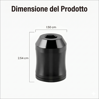 (Confezione da 2) - Anello magnetico universale per viti (6,35 mm / 1/4") – Massima forza di tenuta per punte da cacciavite e trapano