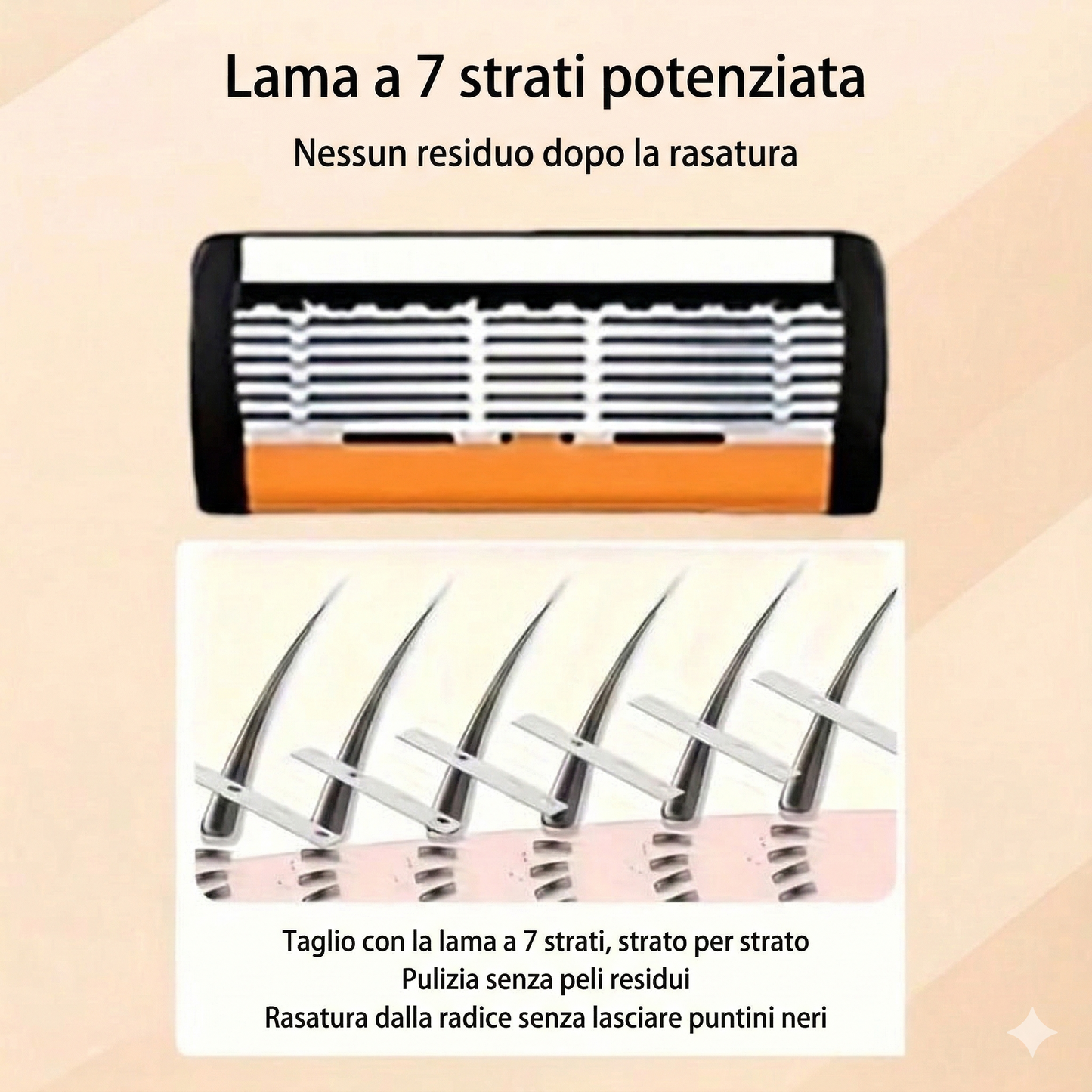 72 lame e 2 manici - Rasoio di sicurezza classico