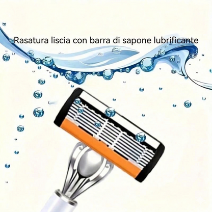 72 lame e 2 manici - Rasoio di sicurezza classico