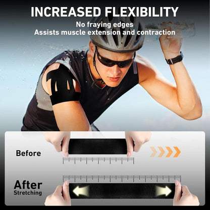 Supporto Spalla Impermeabile con Tape Kinesiologico Pretagliato