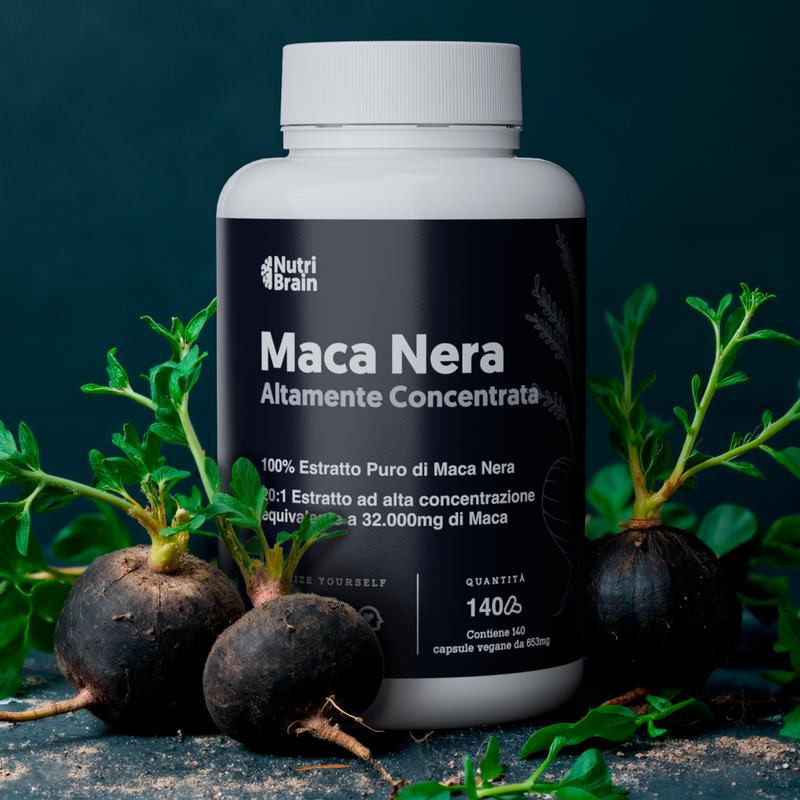 Aumento Energia Integratore Maca Nera Ultra Concentrata