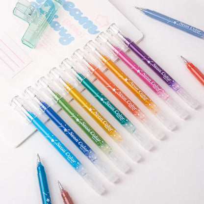 Colori Brillanti Penna Gel Glitter Metallico Resistente all'Acqua