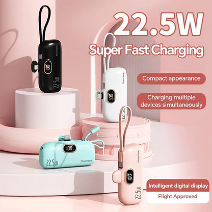 Caricatore Portatile Compatto 5000mAh Ricarica Rapida 22.5W