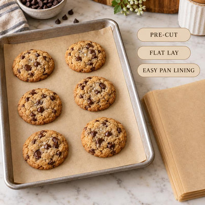Foglio Carta Forno Antiaderente Rettangolare 100 Pz Resistenti