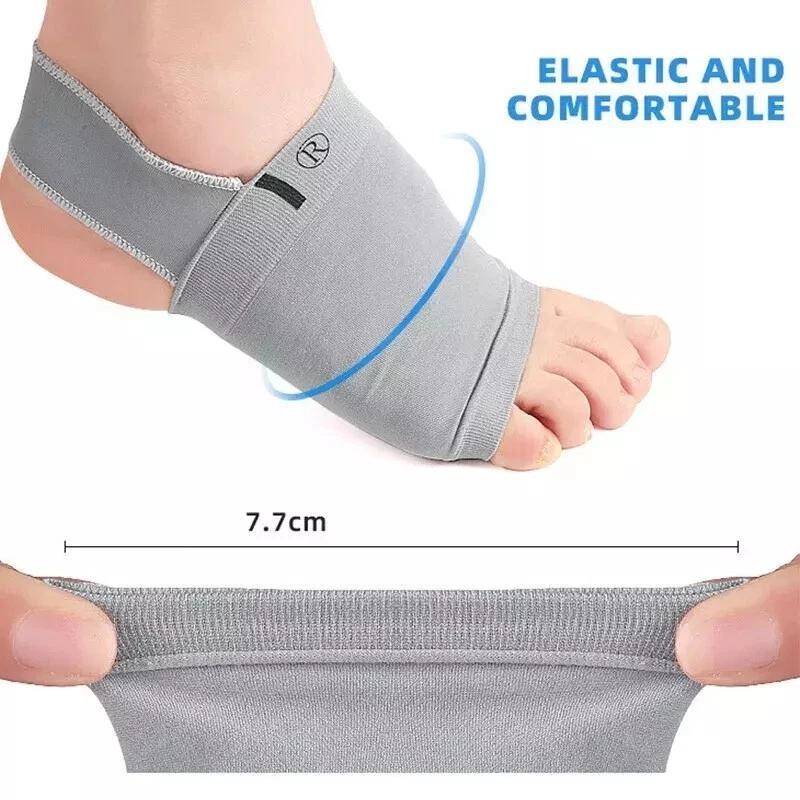 Supporto Plantare Con Fascia Compressione Nylon E Inserto Gel