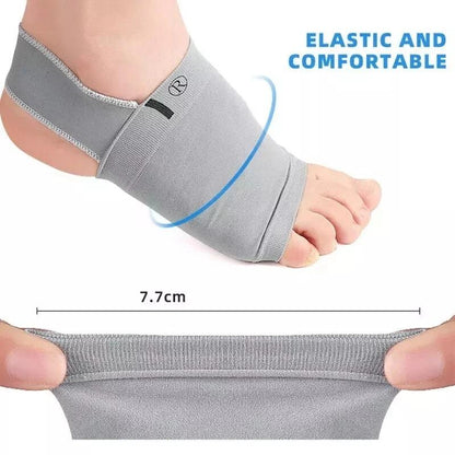 Supporto Plantare Con Fascia Compressione Nylon E Inserto Gel