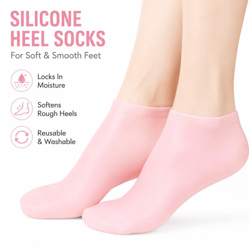 Idratazione Profonda Calze in Silicone per Piedi Screpolati