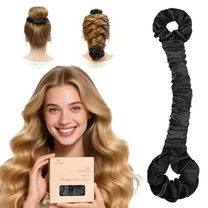 Bigodino Satinato Multiuso Per Capelli Grandi Con Scrunchie