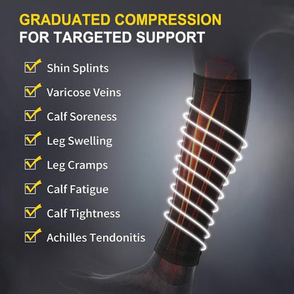 Supporto Regolabile Compressione Gambe Morbido Antiscivolo 3 Paia