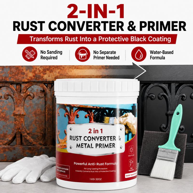Protezione Antiruggine 2-in-1 Primer Metallico Resistente UV