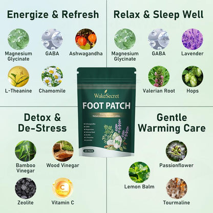 Sollievo Stress Patch Detossificante Piedi Naturale Lavanda