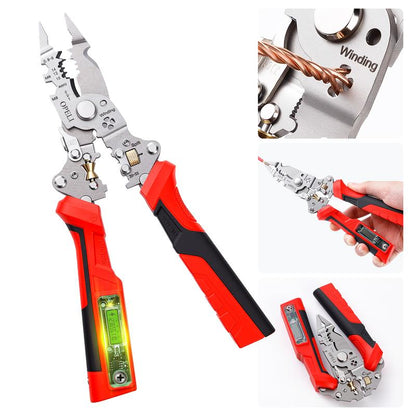 Multifunzione Pinza Spellafili Ricaricabile con Tester Voltaggio