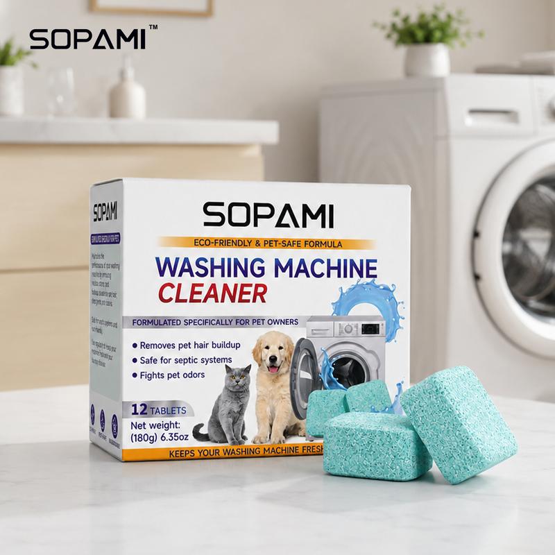 Neutralizza Odori Pulitore Lavatrice Pet-Friendly 12 Compresse