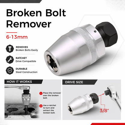 Rimozione Viti Rotte Set Estrattore 6-13mm Manuale Resistente