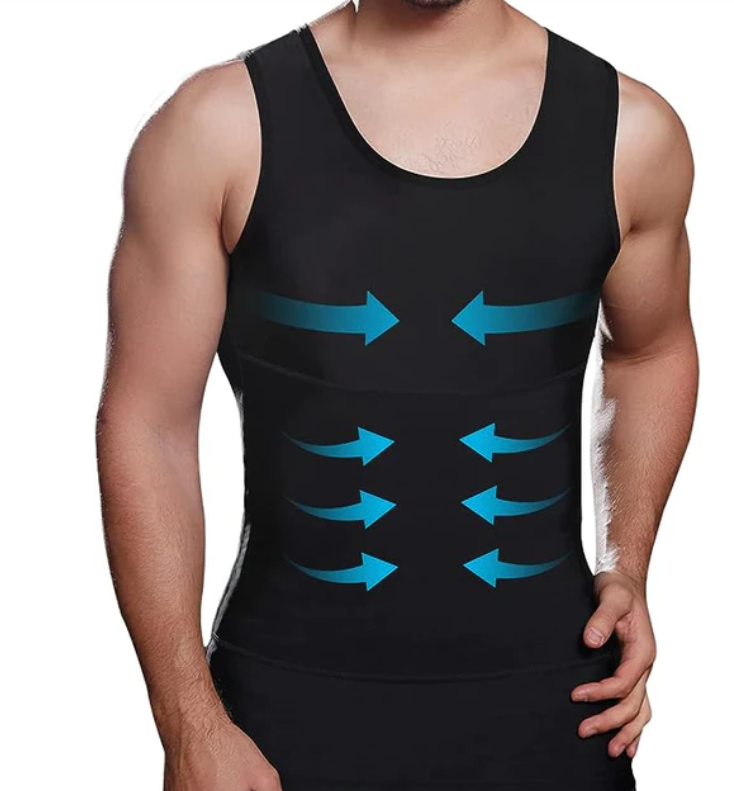 T-SHIRT A COMPRESSIONE EFFETTO SAUNA 2x1