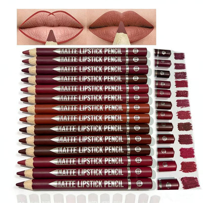 Confezione da 12 - Trucco Labbra Waterproof Matita Contorno Preciso Lunga Durata