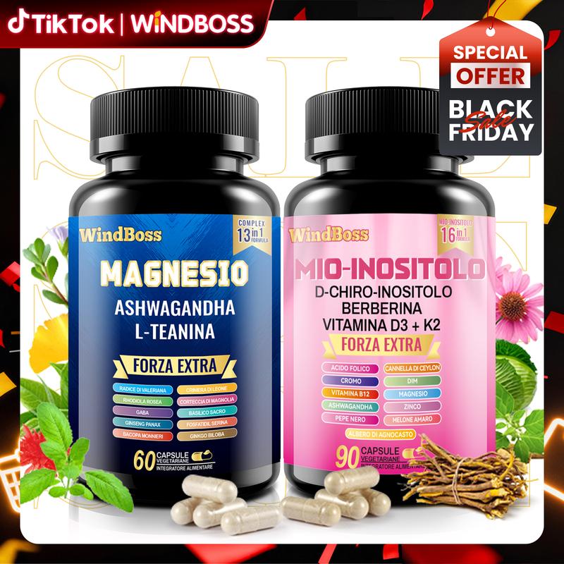 Supporto Anti-Stress Integratore Cortisolo E Inositolo Vegano