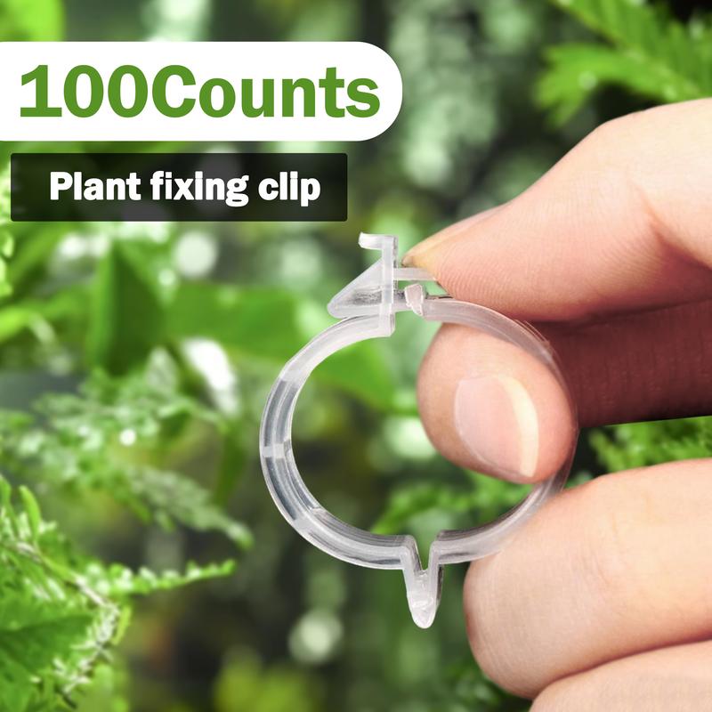 Supporto per Piante con Clip in Plastica Resistenti 3cm