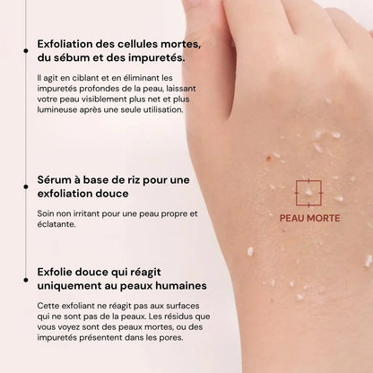 Pori Affinati e Pelle Purificata con Esfoliante al Riso Coreano