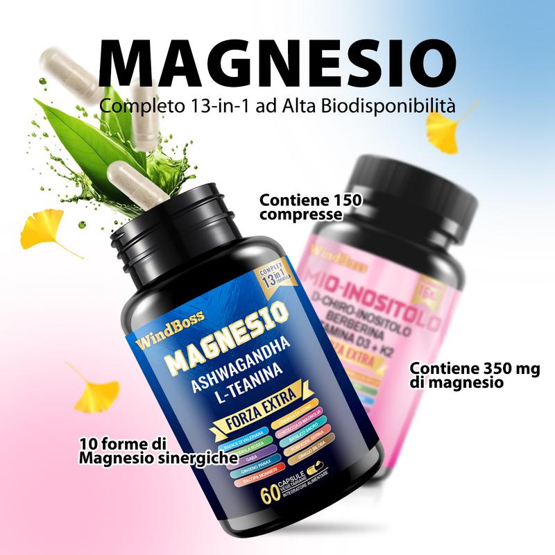 Supporto Anti-Stress Integratore Cortisolo E Inositolo Vegano