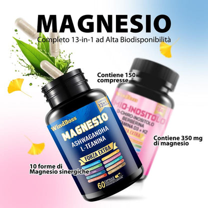 Supporto Anti-Stress Integratore Cortisolo E Inositolo Vegano