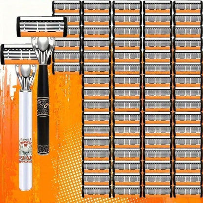 72 lame e 2 manici - Rasoio di sicurezza classico