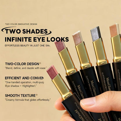Trucco Occhi Matte Doppio Colore Stick Waterproof Lunga Tenuta