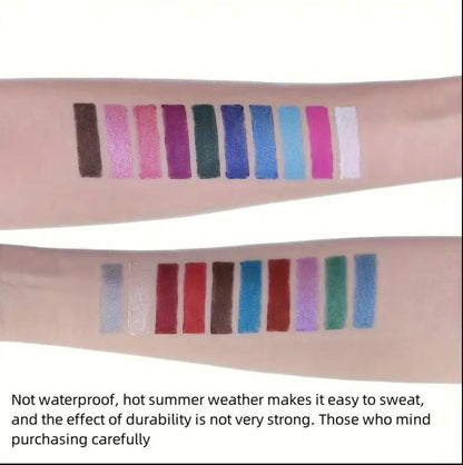 Colorata Matita Eyeliner 12 Colori Effetto Perlato Luminoso