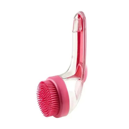 Spazzola 2-in-1 per Bagno e Toelettatura con Dispenser Sapone